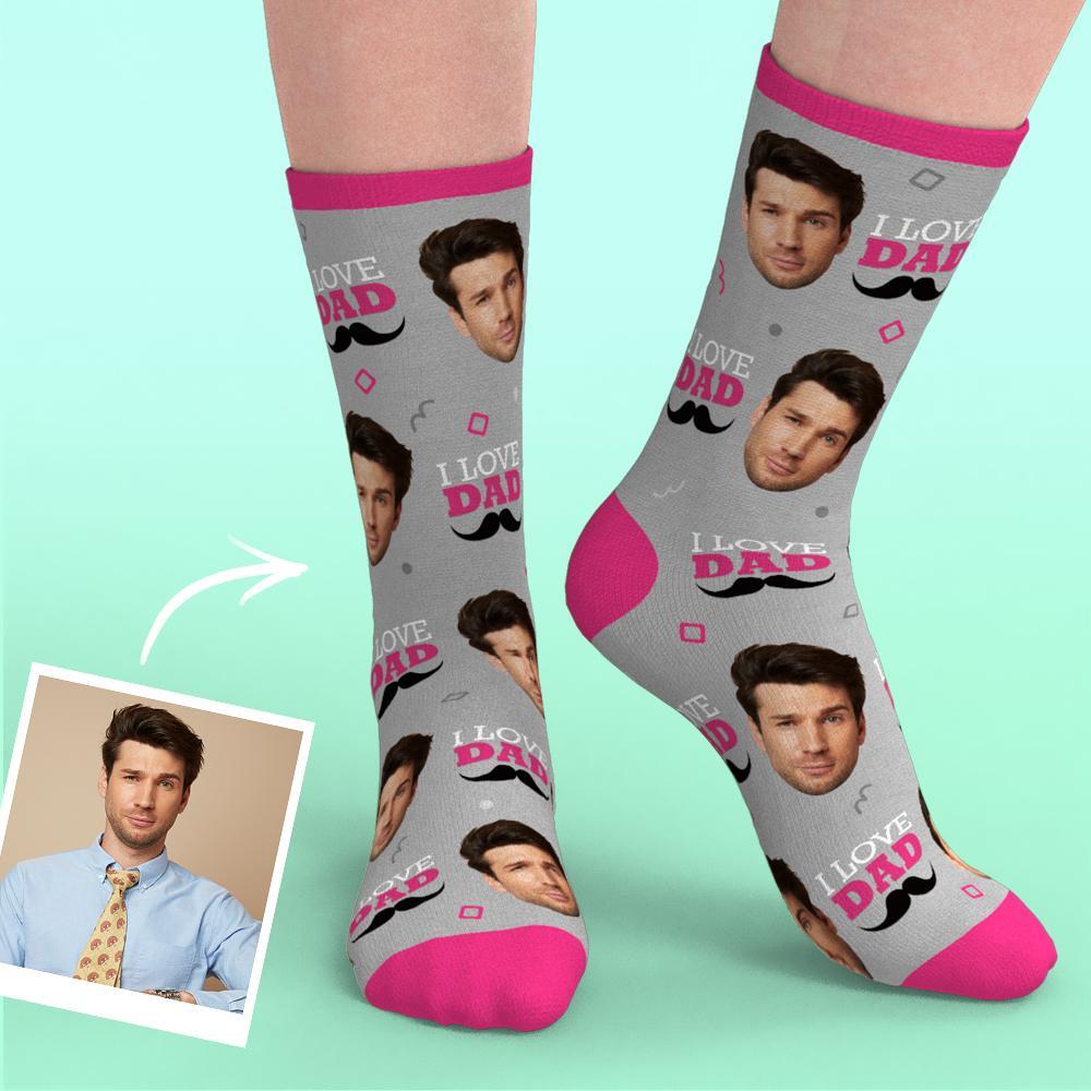 Custom Heart Socks With Your Text- MyPhotoSocks