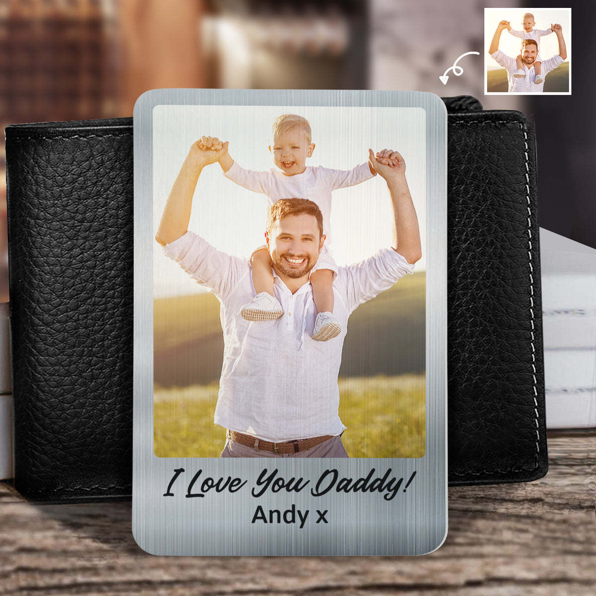 Personalized Wallet Card Gift For Dad Mom Family Siblings Friends Couples