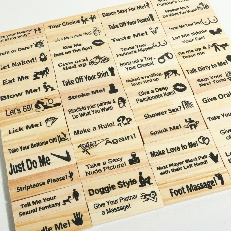 Personalized Block Tower Game for Couples - Valentine's Day, Anniversary, or Date Night Gift Idea, Unique Party Game for Two