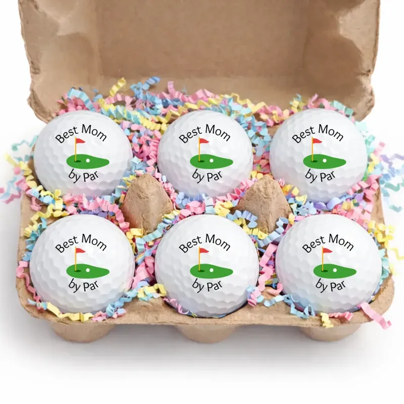 Easter Golf Ball Gift Set-6 Pack Golf Balls in Egg Carton | Funny Easter Golf Gift I Golfer Easter Basket Stuffer | Unique Golf Gift for Men Women - MyPhotoSocks