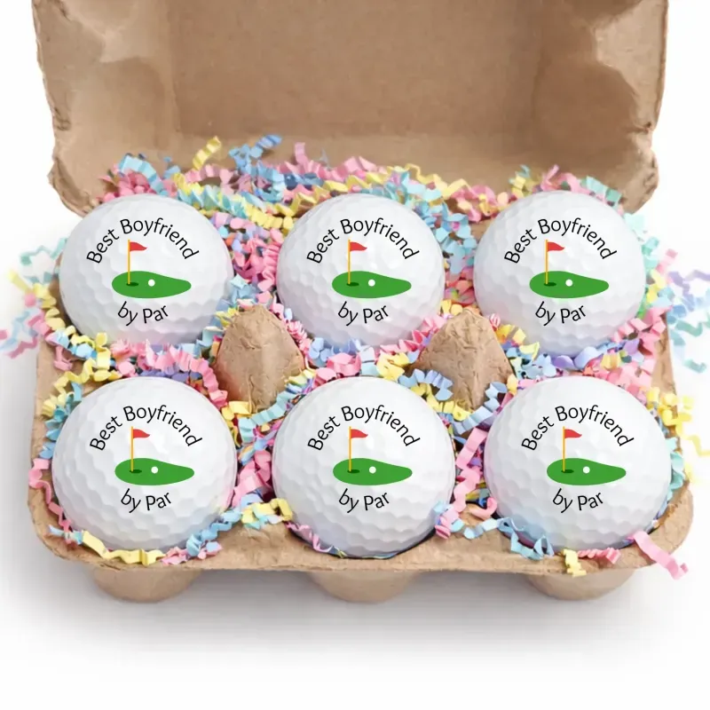 Easter Golf Ball Gift Set-6 Pack Golf Balls in Egg Carton | Funny Easter Golf Gift I Golfer Easter Basket Stuffer | Unique Golf Gift for Men Women - MyPhotoSocks