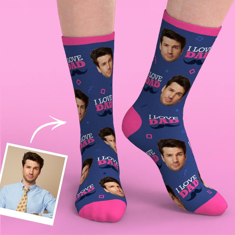 Custom Heart Socks With Your Text- MyPhotoSocks