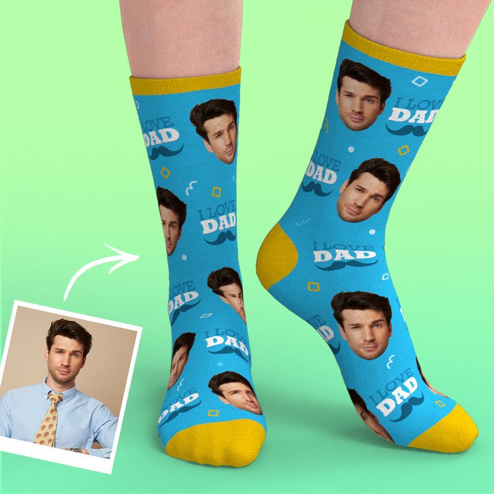 Custom Heart Socks With Your Text- MyPhotoSocks