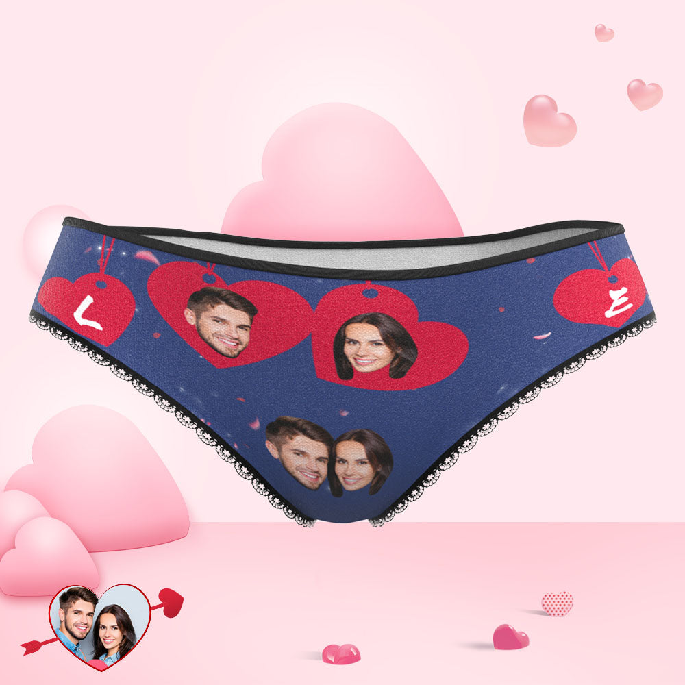 Custom Face Love Panties Personalized Valentine's Day Gifts-MyPhotoSocks