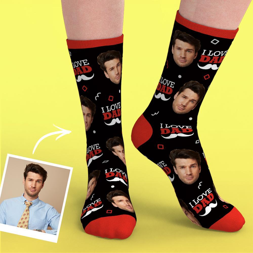 Custom Heart Socks With Your Text- MyPhotoSocks