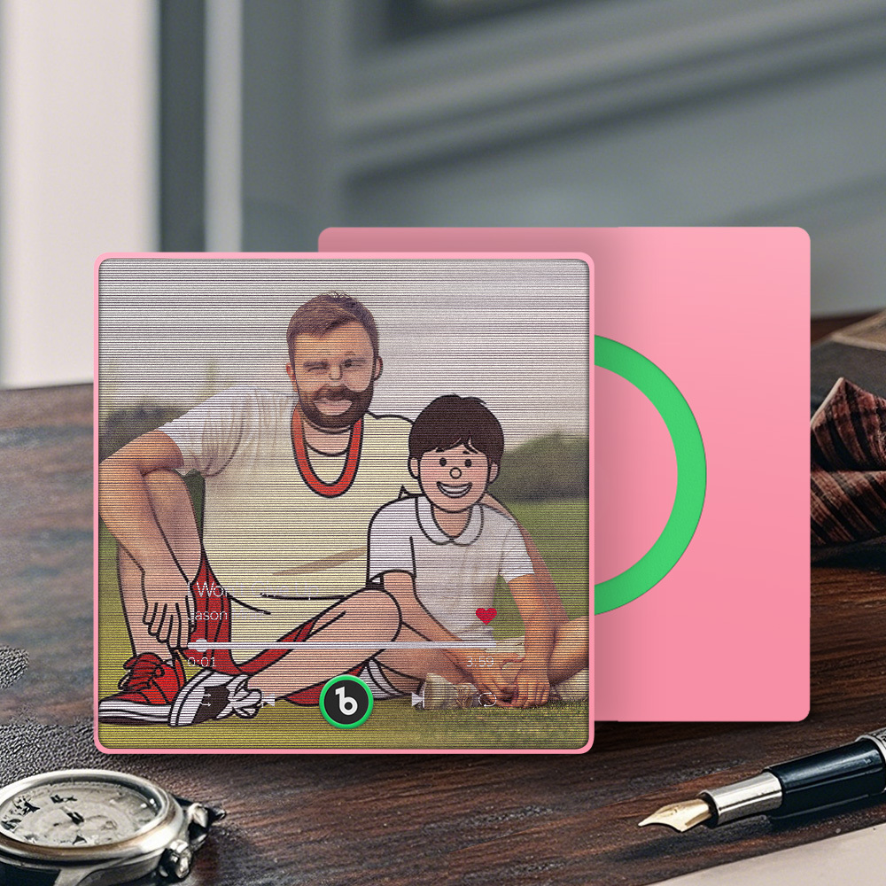 Custom Cartoon Characters Photo Lenticular Music Fridge Magnet Fun Gift - MyPhotoSocks