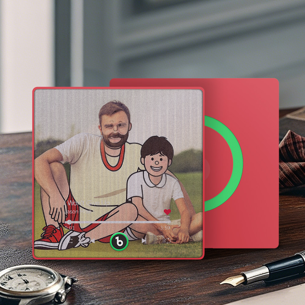 Custom Cartoon Characters Photo Lenticular Music Fridge Magnet Fun Gift - MyPhotoSocks