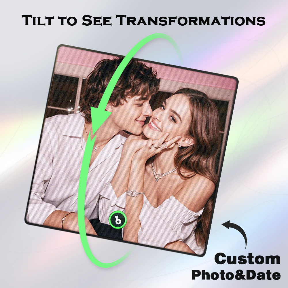 Custom Music Fridge Magnet Personalized Photo Engraved Calendar Lenticular Gift - MyPhotoSocks