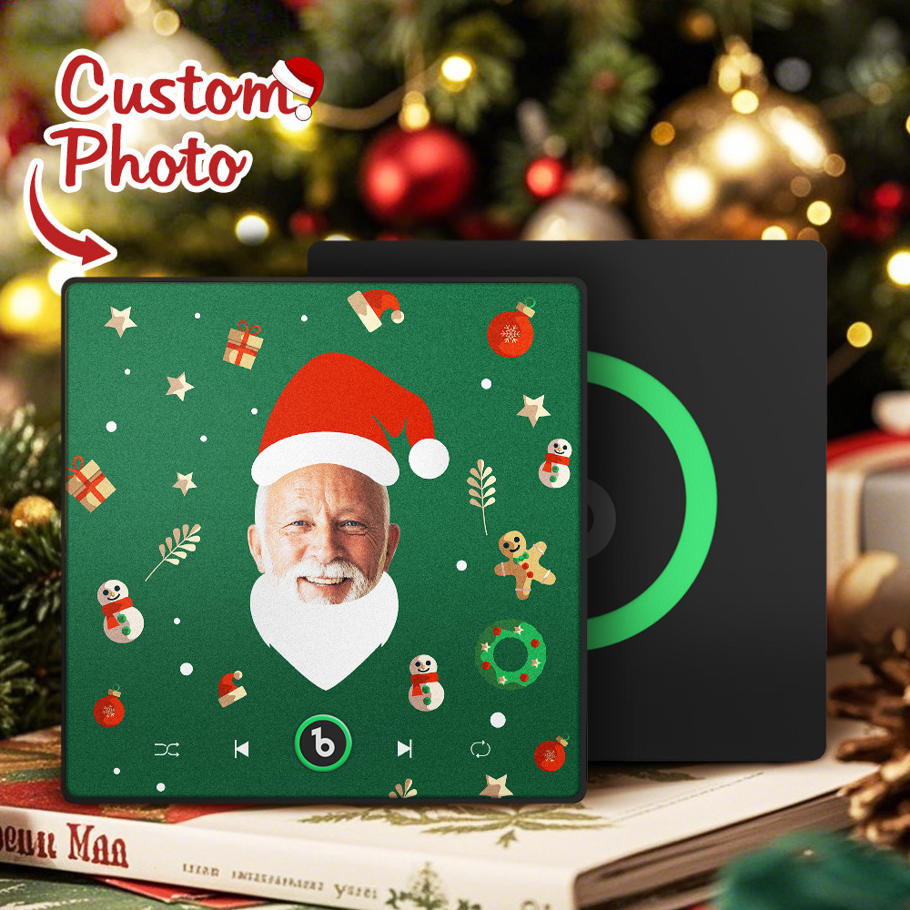 Custom Christmas Music Fridge Magnet Music Album Fridge Magnet Photo Music Wall Photo Music Movement That Can Be Played Gift Idea