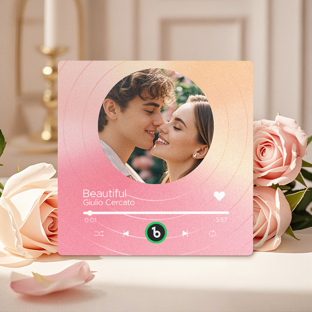 Custom Music Fridge Magnets Vinyl Records Colorful Frame Album Fridge Magnet Can Play Songs Gift