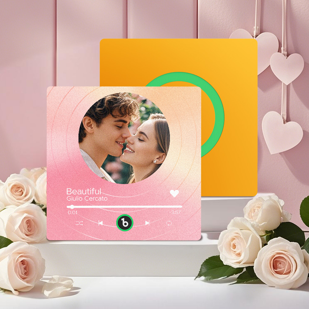 Custom Music Fridge Magnets Vinyl Records Colorful Frame Album Fridge Magnet Can Play Songs Gift