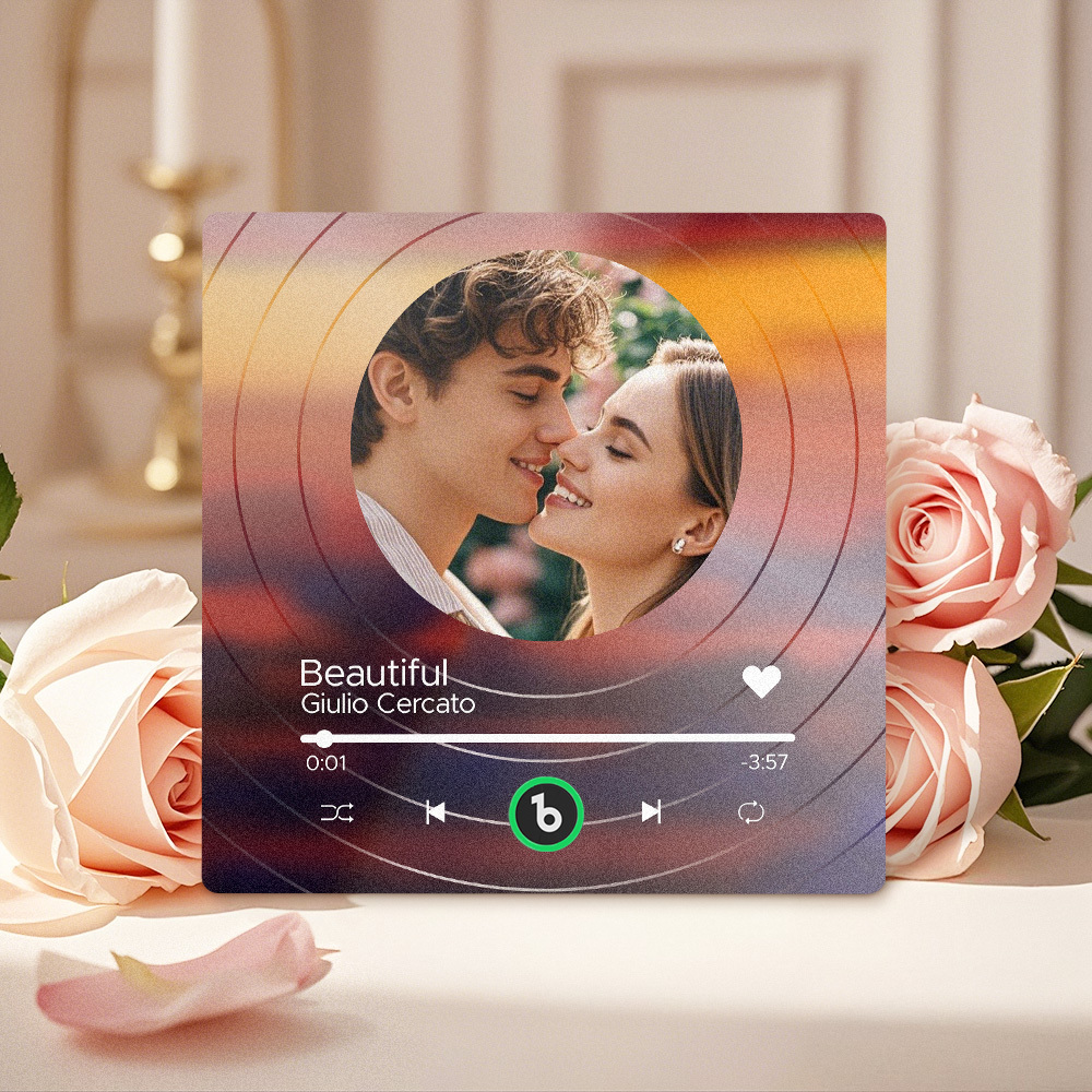 Custom Music Fridge Magnets Vinyl Records Colorful Frame Album Fridge Magnet Can Play Songs Gift