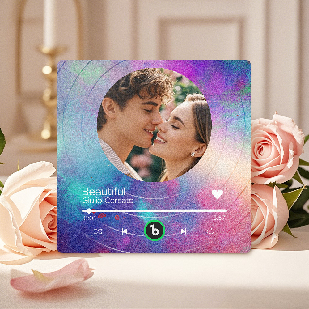 Custom Music Fridge Magnets Vinyl Records Colorful Frame Album Fridge Magnet Can Play Songs Gift