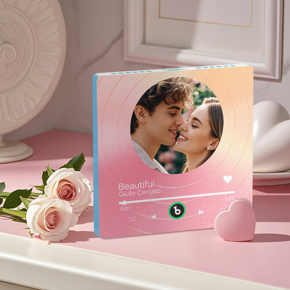 Custom Music Fridge Magnets Vinyl Records Colorful Frame Album Fridge Magnet Can Play Songs Gift