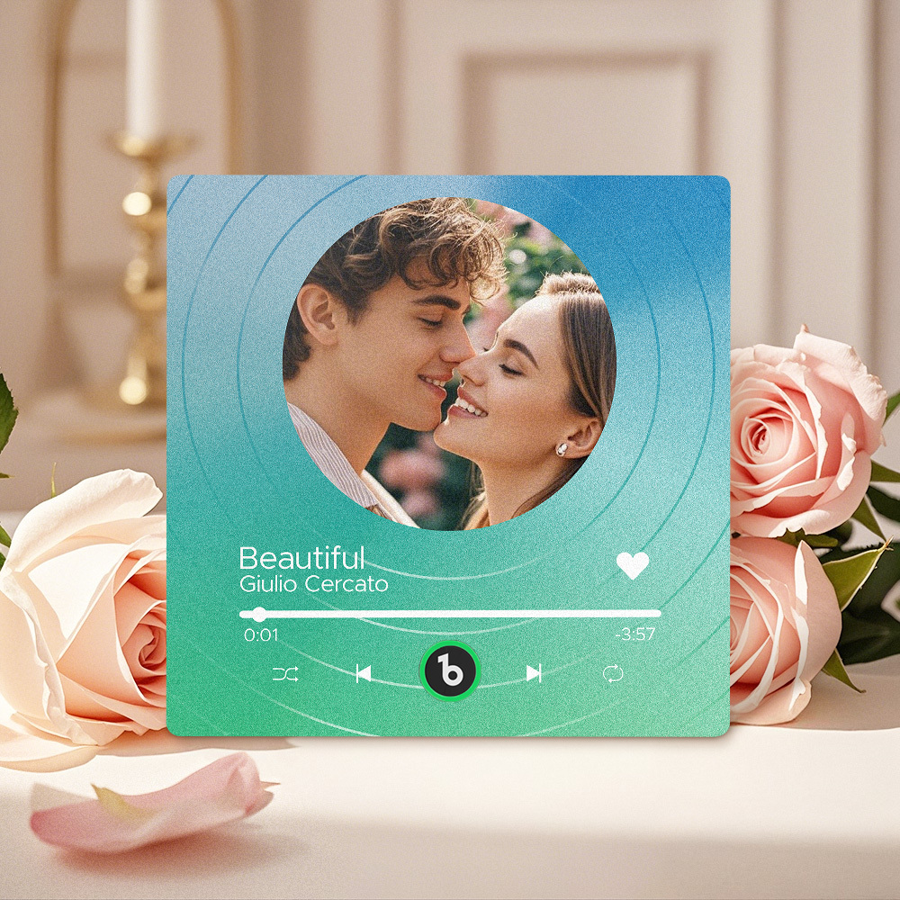 Custom Music Fridge Magnets Vinyl Records Colorful Frame Album Fridge Magnet Can Play Songs Gift