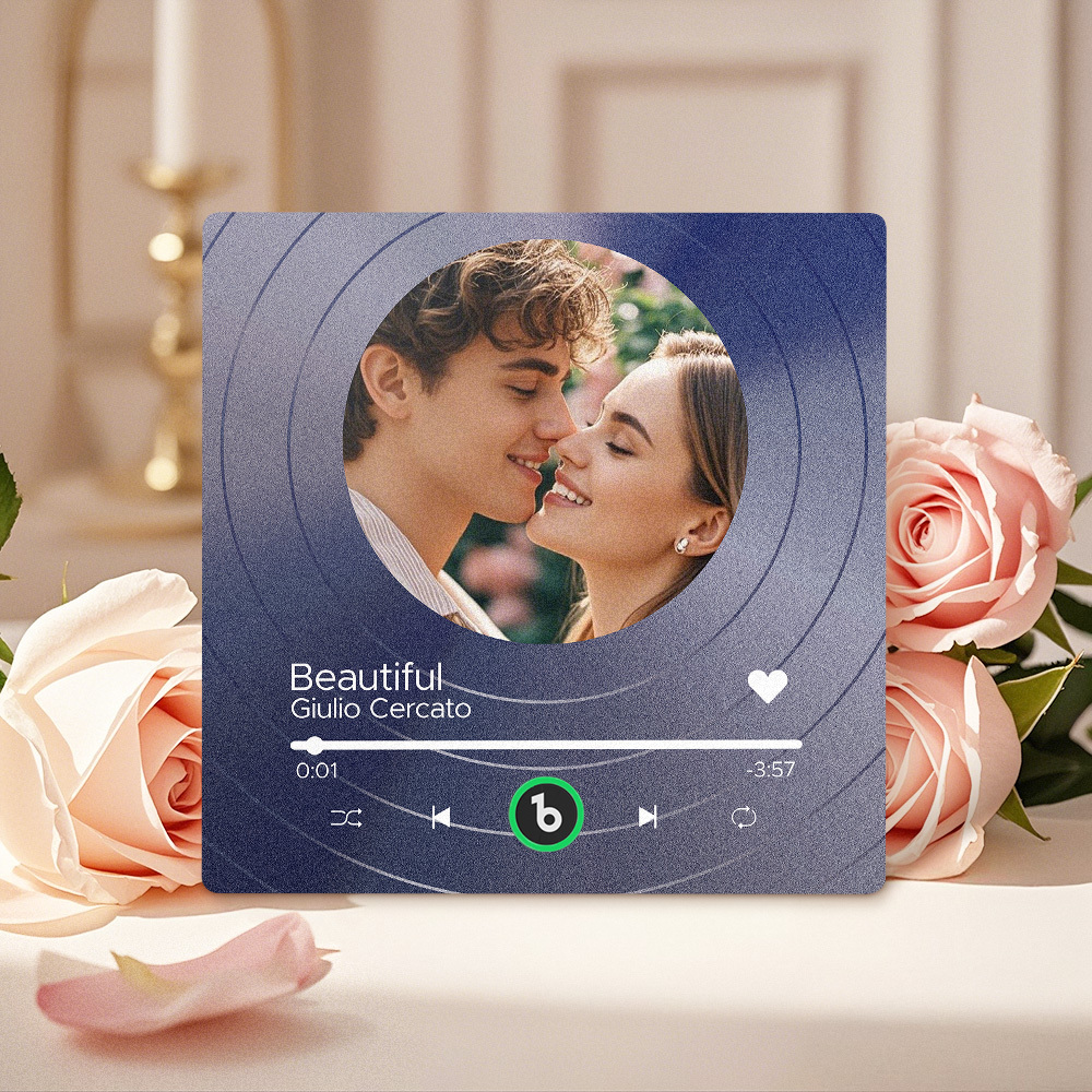 Custom Music Fridge Magnets Vinyl Records Colorful Frame Album Fridge Magnet Can Play Songs Gift