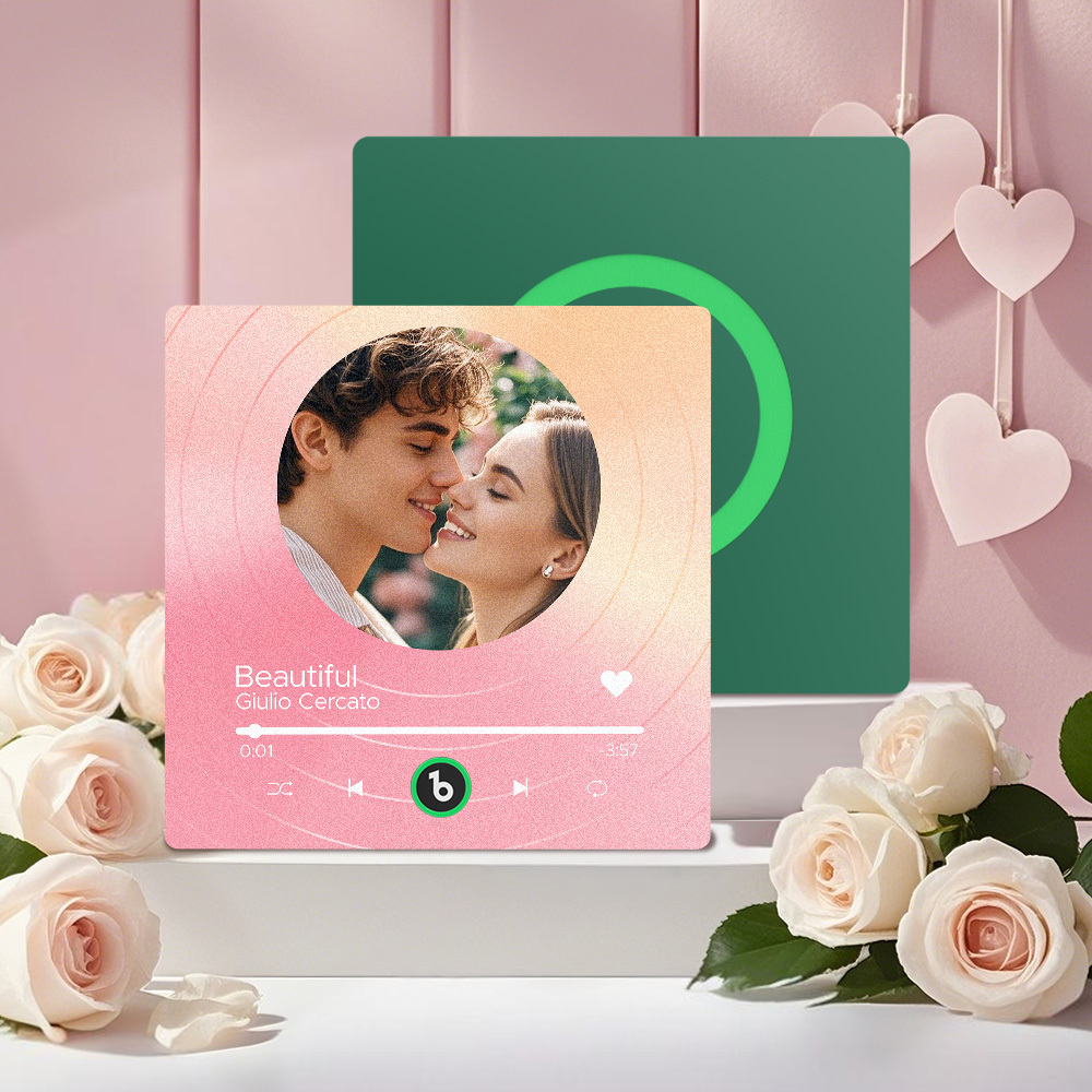 Custom Music Fridge Magnets Vinyl Records Colorful Frame Album Fridge Magnet Can Play Songs Gift