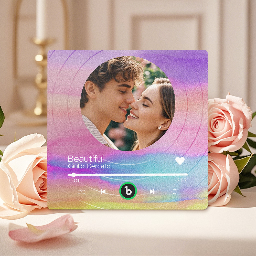 Custom Music Fridge Magnets Vinyl Records Colorful Frame Album Fridge Magnet Can Play Songs Gift