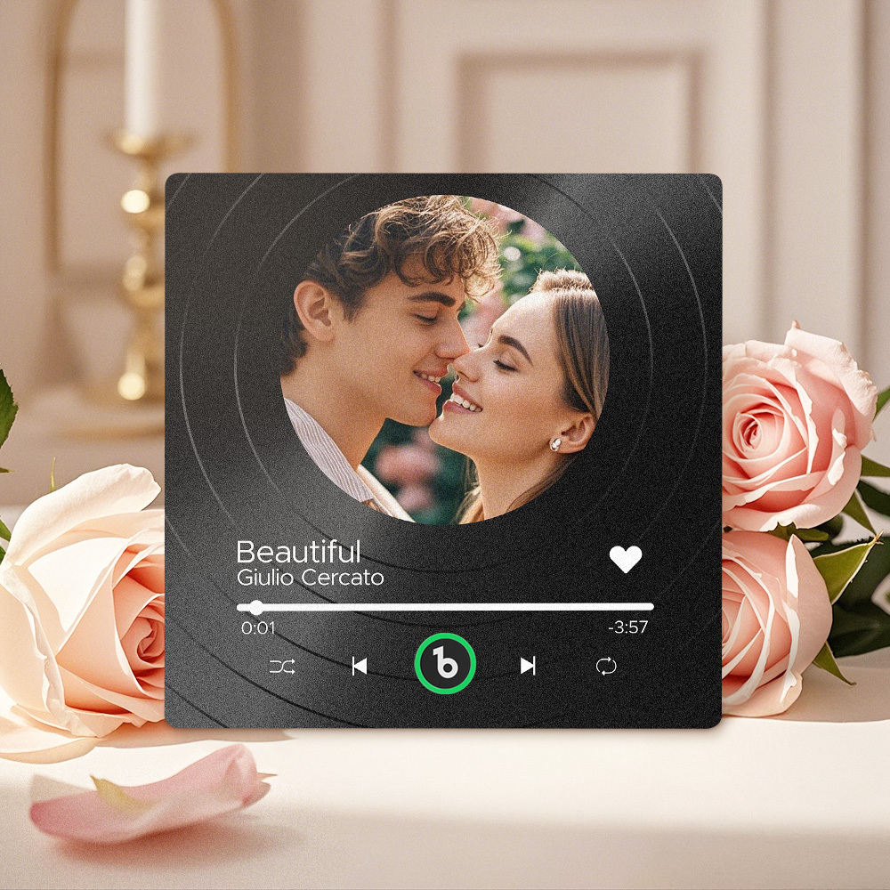 Custom Music Fridge Magnets Vinyl Records Colorful Frame Album Fridge Magnet Can Play Songs Gift