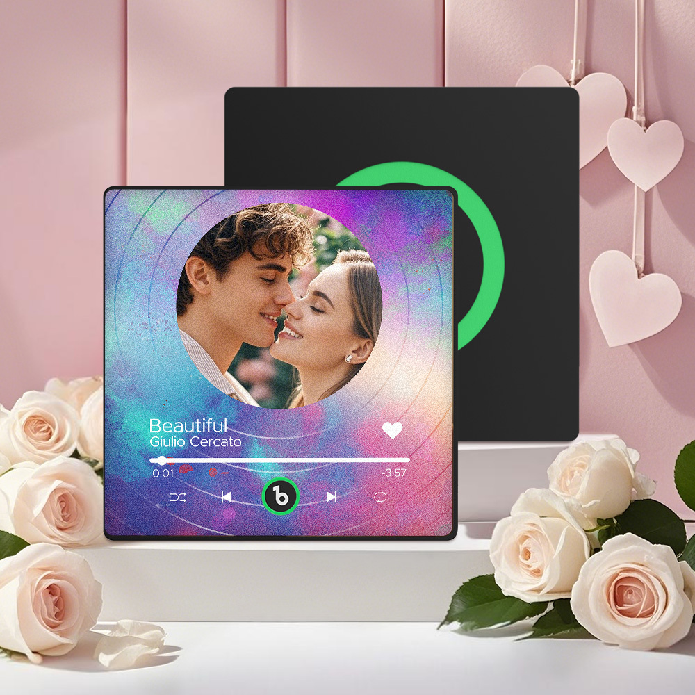 FridgeBeats 4.0 Custom Music Fridge Magnet Colorful Frame Dad Gift - Giftlab