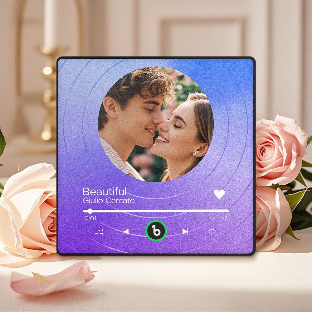 Custom Music Fridge Magnets Vinyl Records Colorful Frame Album Fridge Magnet Can Play Songs Gift