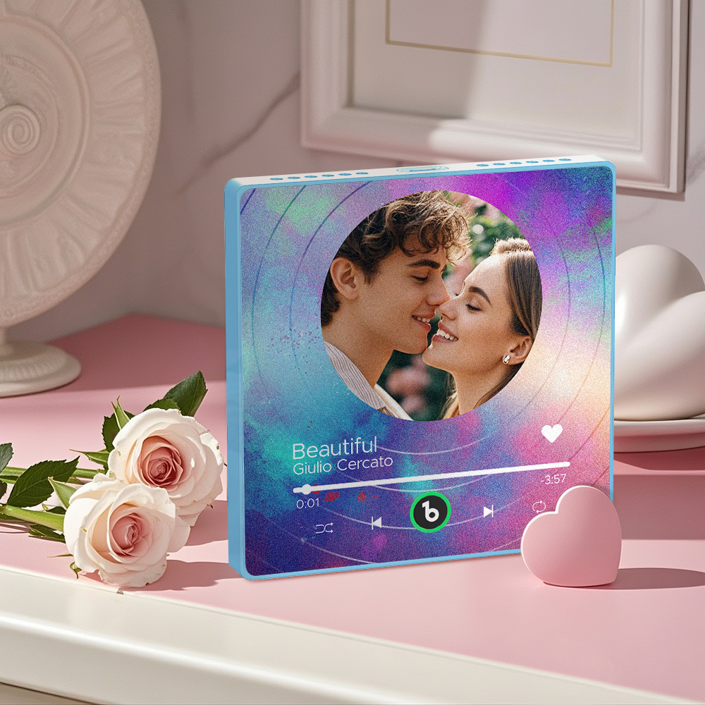 Custom Music Fridge Magnets Vinyl Records Colorful Frame Album Fridge Magnet Can Play Songs Gift