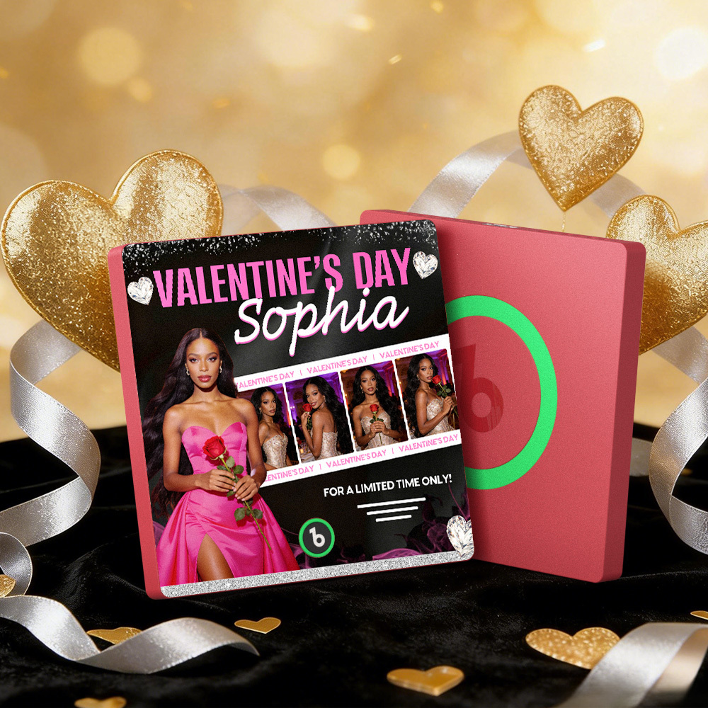 Custom Music Fridge Magnets Colorful Frame Album Fridge Magnet Can Play Songs Valentine's Day Gift