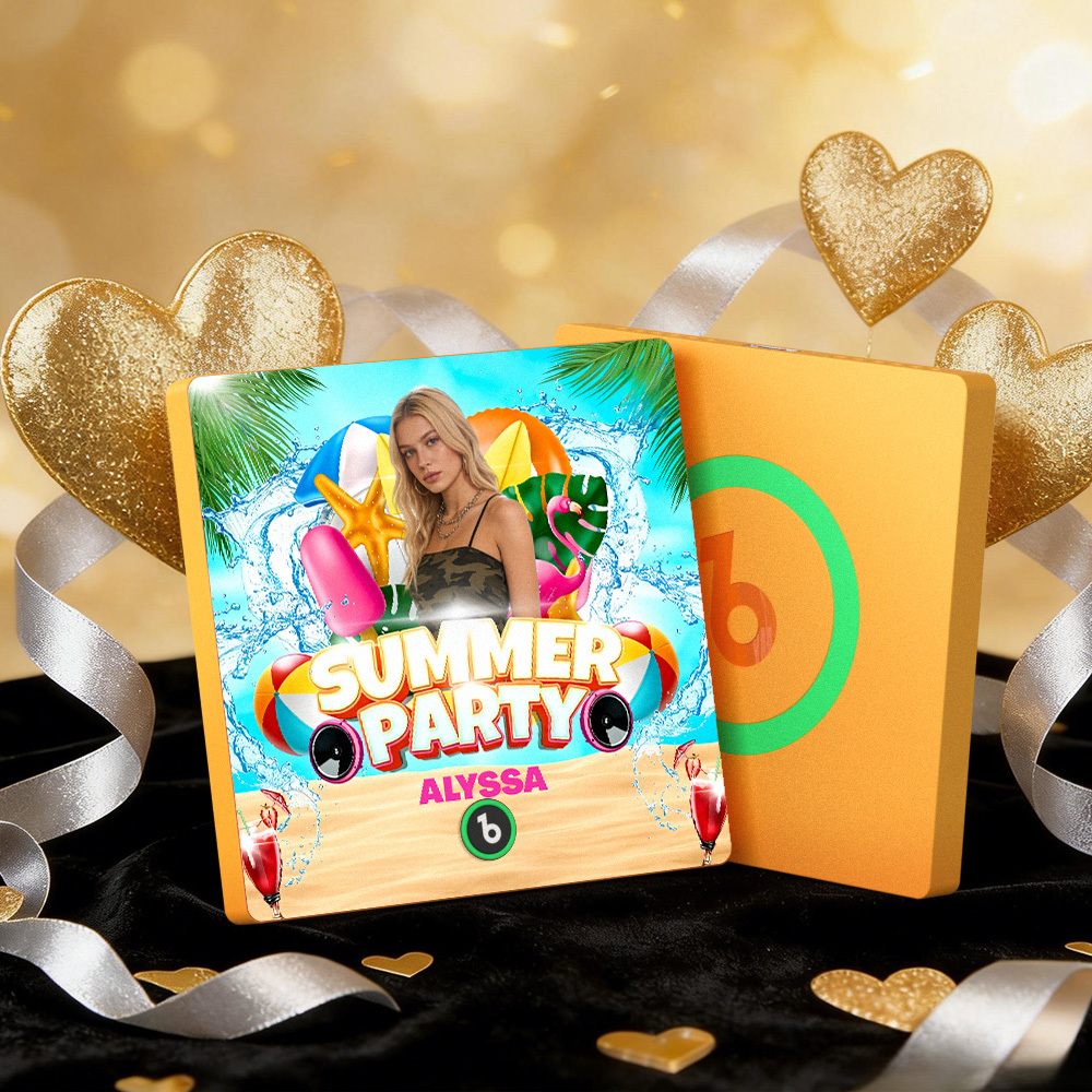 Custom Music Fridge Magnets Summer Party Colorful Frame Album Fridge Magnet Can Play Songs Gift