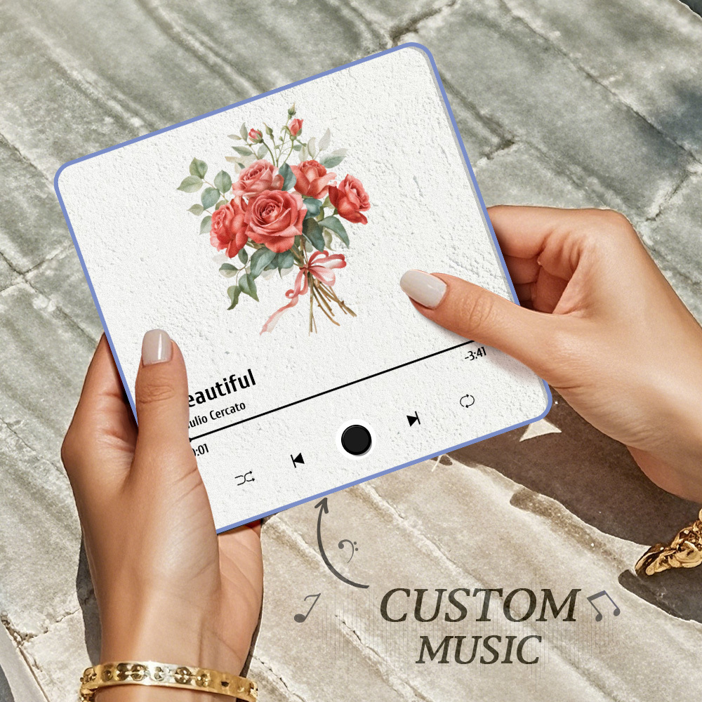 Custom Photo Album Music Fridge Magnet Love You Gift for Lover Custom Music Fridge Magnet Pro
