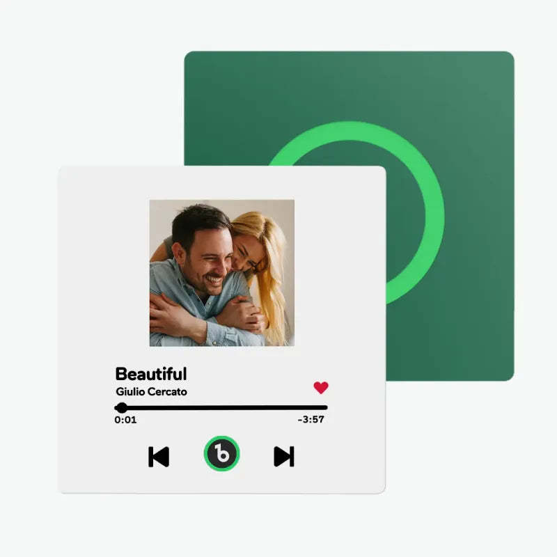 Personalized Music Fridge Magnet Colorful Frame Album Fridge Magnet Music Wall Photo Sticker Music Movement That Can Be Played Gift for Couple - Bestchristmasgifts