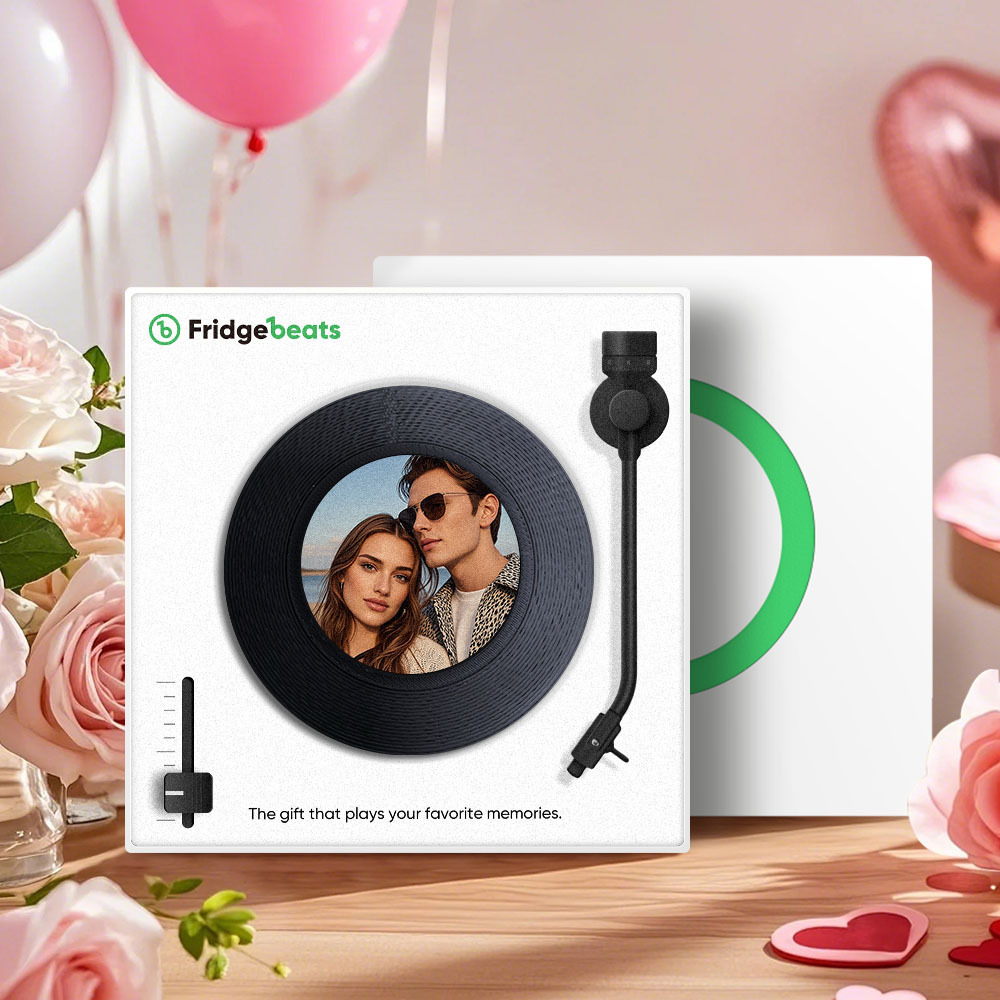 Custom Music Fridge Magnet with Photo Supports NFC Functionality Gifts for Couple