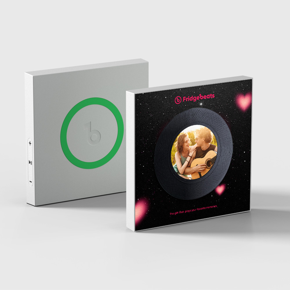 Custom Music and Photo Fridge Magnet NFC Fridge Magnets Valentine's Day Gifts Starry Night