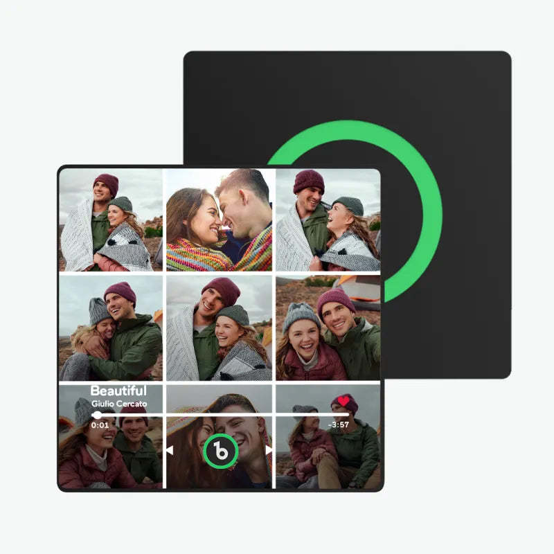 Personalized Music Fridge Magnet Colorful Frame Album Fridge Magnet Music Wall Photo Sticker Music Movement That Can Be Played Gift for Couple - Bestchristmasgifts
