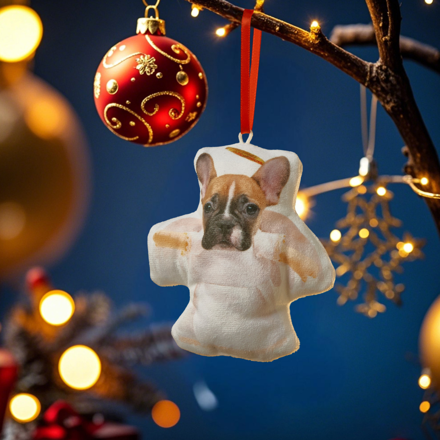 Personalized Photo Minime Christmas Tree Ornament Christmas Decorate Gift for Family for Pet Lover