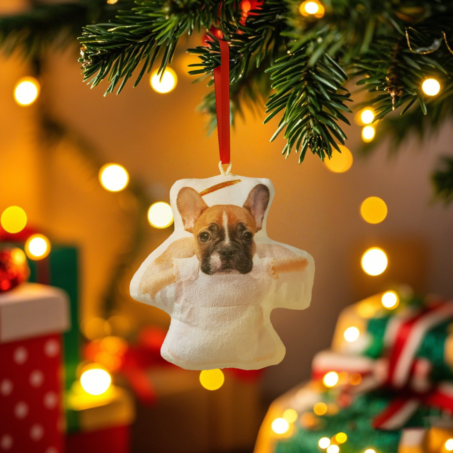 Personalized Photo Minime Christmas Tree Ornament Christmas Decorate Gift for Family for Pet Lover
