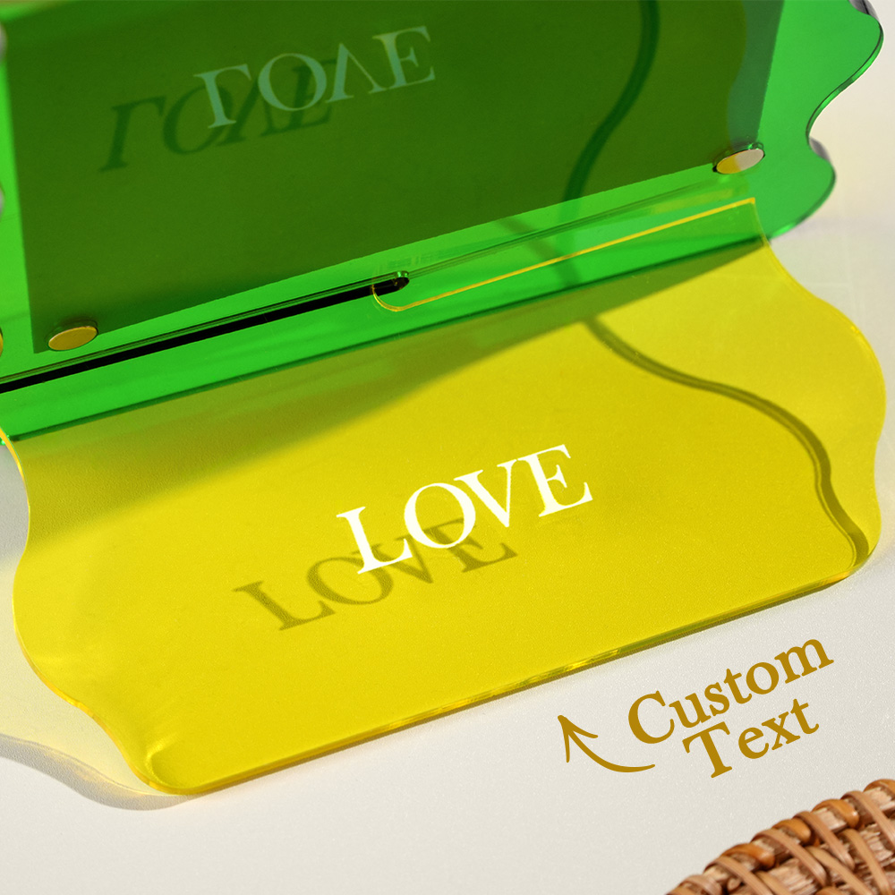 Custom Your Photos Acrylic Photo Frame Free-Standing Personalize Frames Immortalize Picture