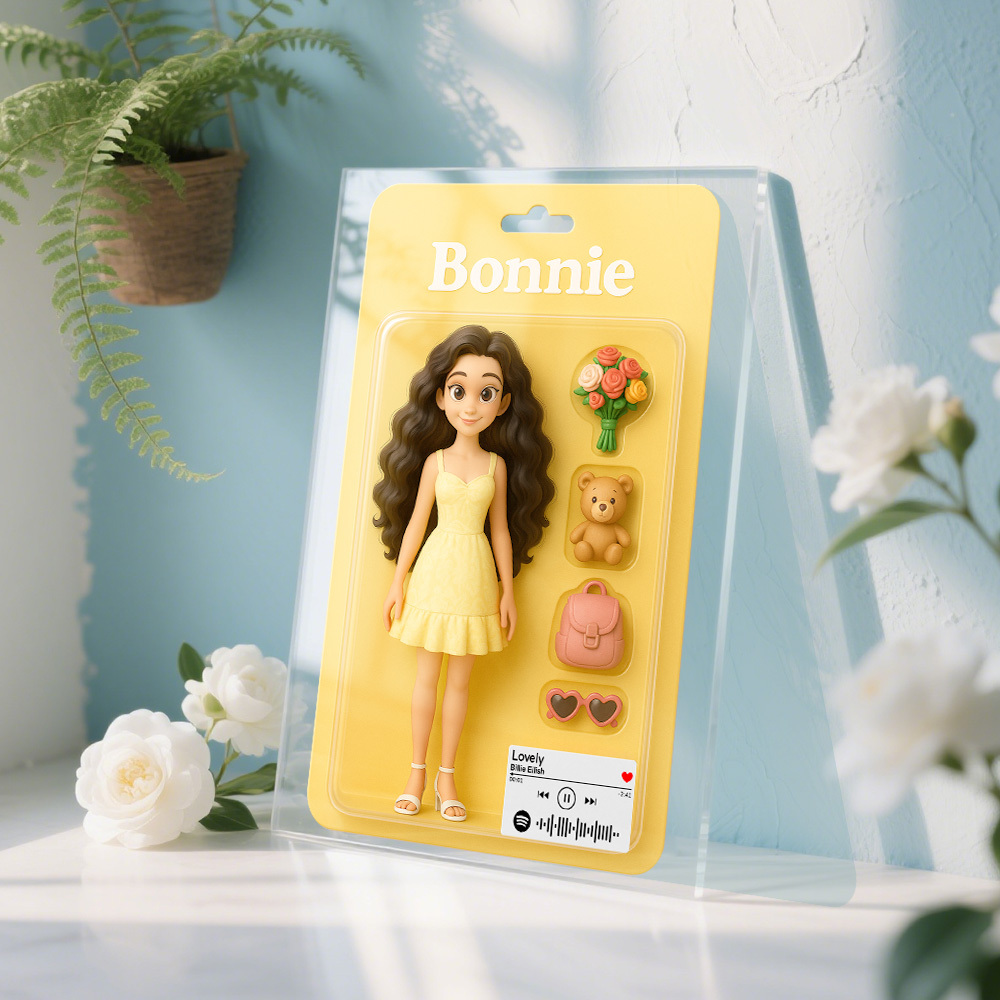 Custom Starter Pack Portrait, Personalized Portrait 3D Blister Toy Art, Custom Action Figure - MyPhotoSocks