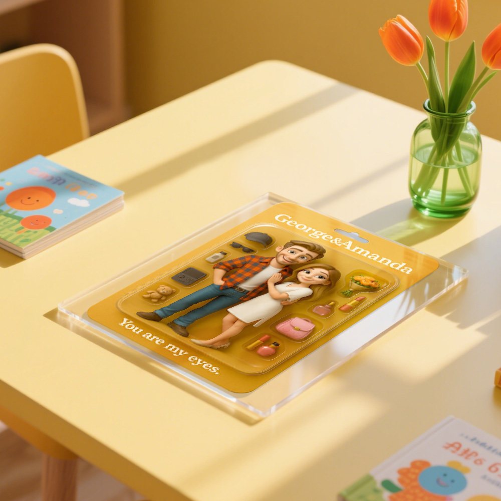 Custom Starter Pack Portrait, Personalized Portrait 3D Blister Toy Art, Custom Action Figure - MyPhotoSocks