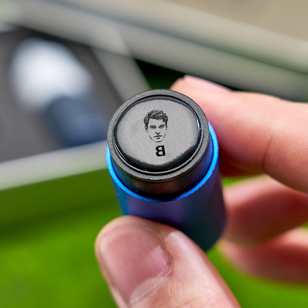 Father's Day Gift Personalized Photo Golf Ball Stamp with Metal Storage Box for Golf Player