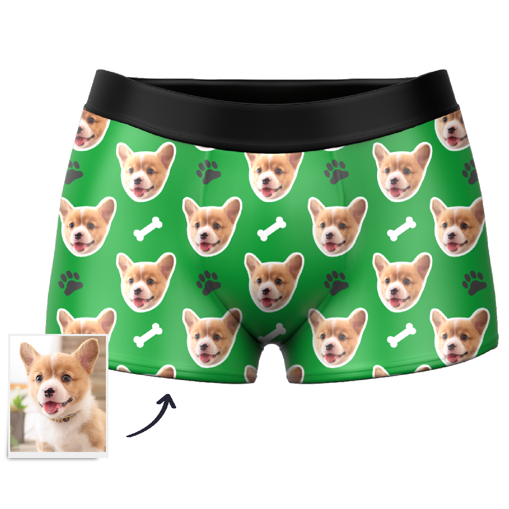 Custom Dog Face Boxer Shorts - MyPhotoSocks