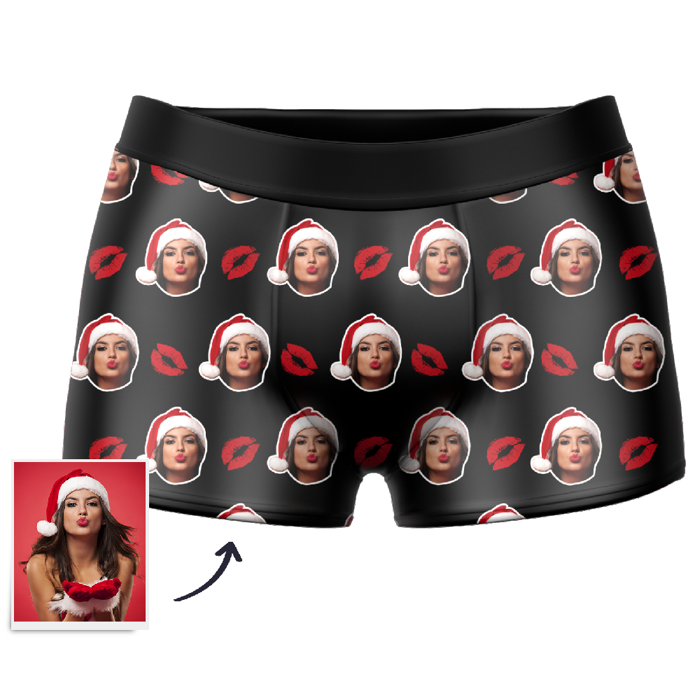 Custom Kiss Boxer Shorts - MyPhotoSocks