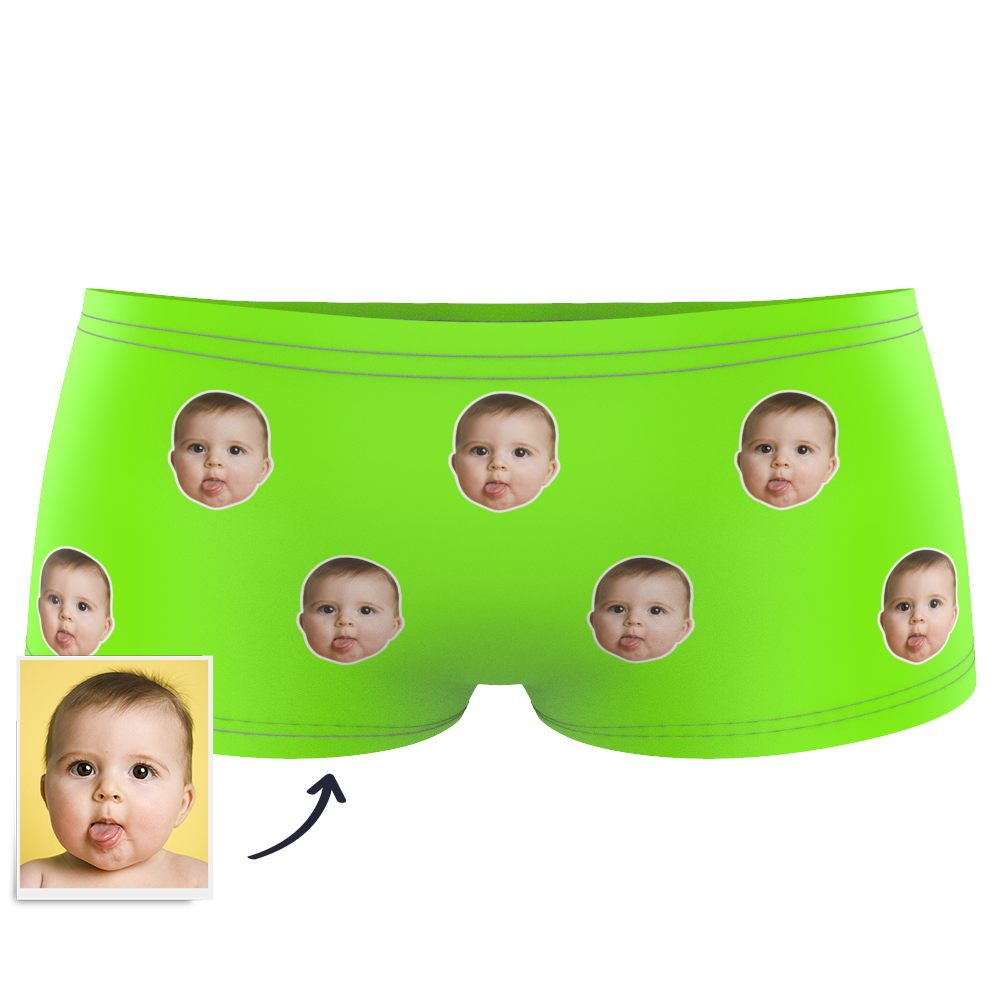 Custom Kids Colorful Face Boxer - MyPhotoSocks