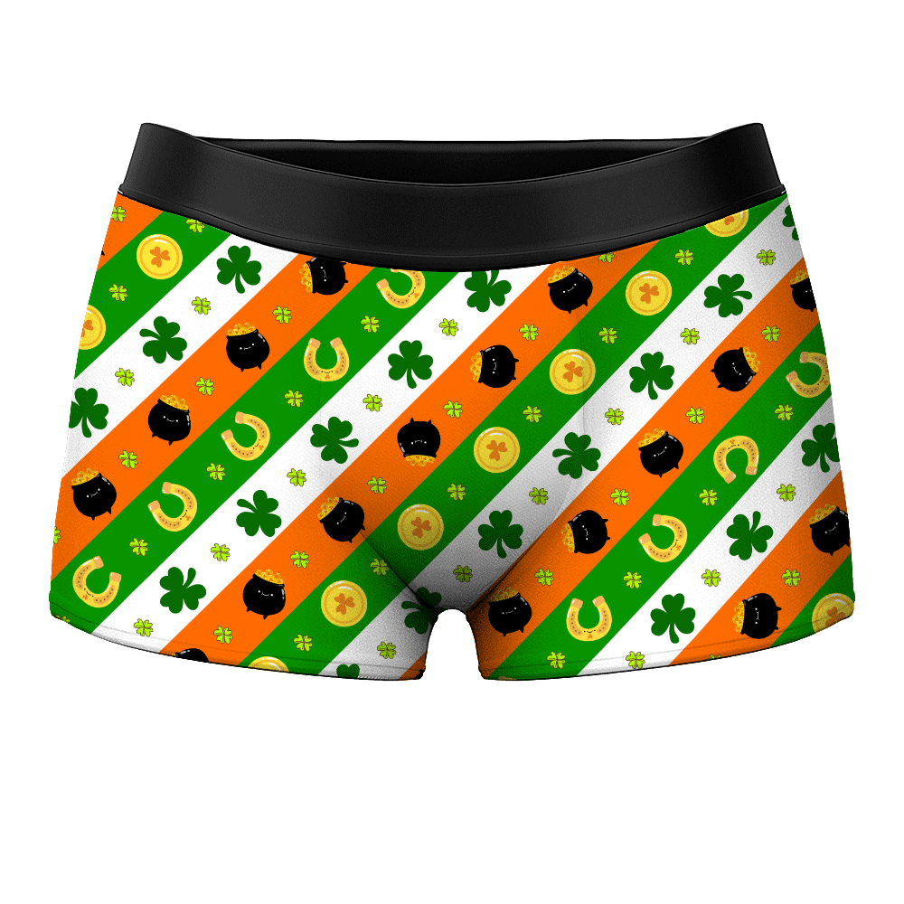 Men's Boxer Shorts - Lucky Gold Pouch - MyPhotoSocks