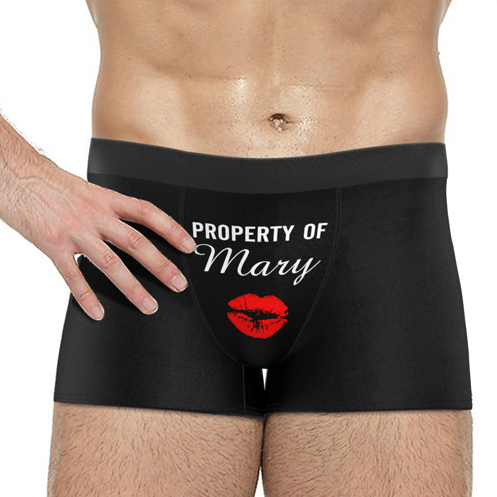 Custom Boxer Shorts - Property of Yours - MyPhotoSocks