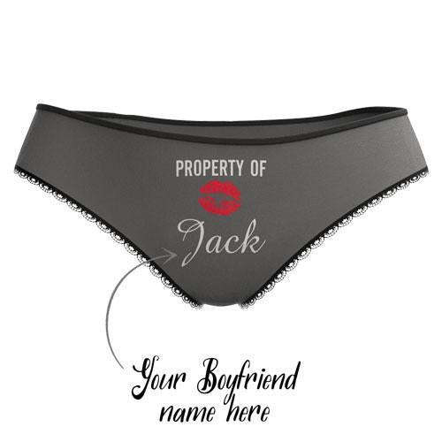 Custom Colorful Panties - Property of Yours - MyPhotoSocks