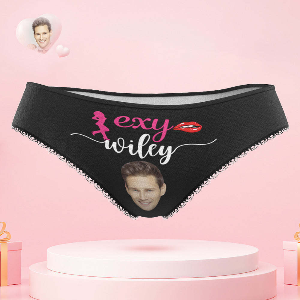 Custom Face Hubby and Wifey Couple Underwear Personalized Underwear Valentine's Day Gift - MyPhotoSocks