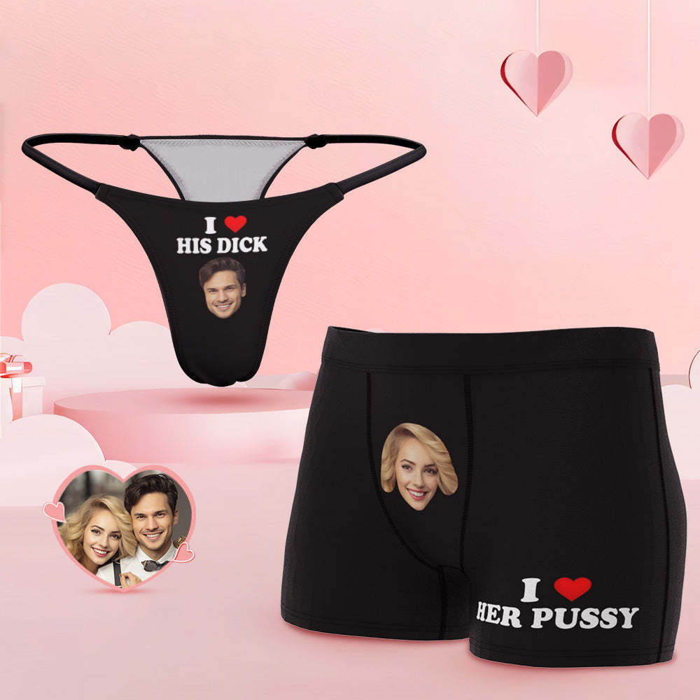 Custom Face Couple Underwear Love Your Body Personalized Underwear Valentine's Day Gift - MyPhotoSocks