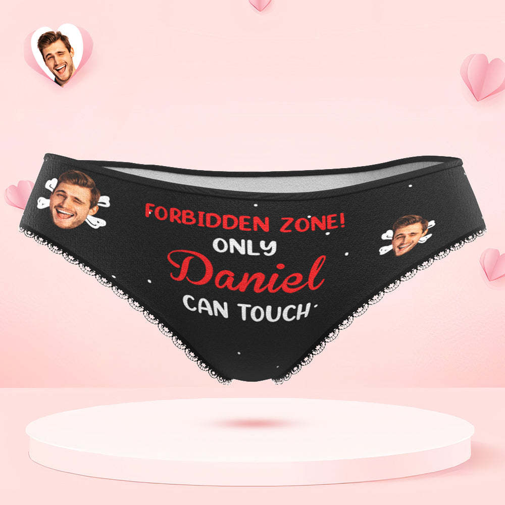 Custom Face Underwear Personalized Name Boxer Briefs and Panties Valentine's Day Gifts for Couple - MyPhotoSocks