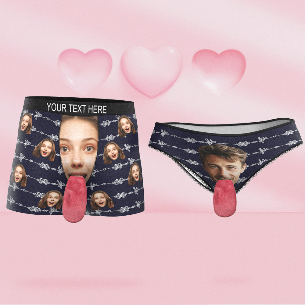 Custom Face Underwear Personalized Magnetic Tongue Underwear Valentine's Day Gifts - MyPhotoSocks