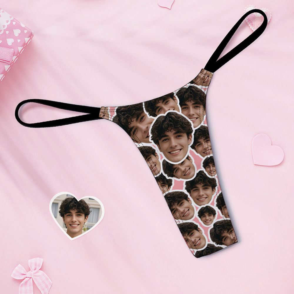 Custom Thongs Face Mash Photo Panties Funny Underwear Briefs Valentine Gifts Idea - MyPhotoSocks